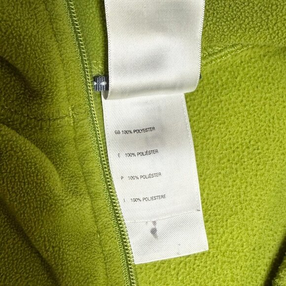 North Face Boys TKA 100 Glacier ¼ Zip Fleece Pullover, Lime Green, SIze Small - Picture 6 of 9